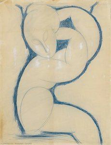Caryatid — Amedeo Clemente Modigliani