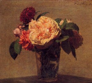 Flowers In A Vase — Henri Fantin-latour