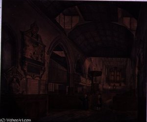 Interior View Of The Church Of St. Giles — John Carter