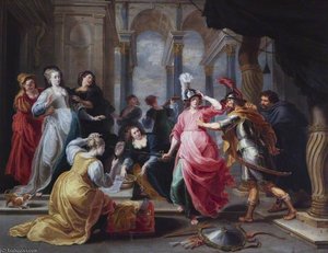 Achilles Discovered Amongst The Daughters Of Lycomedes — Willem Van Herp The Elder