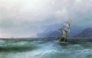 Sailing In The Sea — Ivan Konstantinovich Aivazovsky