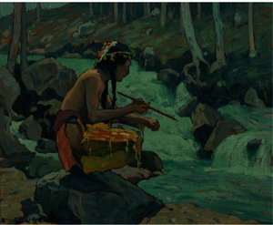 Indian By A Stream — Eanger Irving Couse
