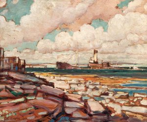Submarined Ship Coming Into Kirkwall — Geoffrey Stephen Allfree