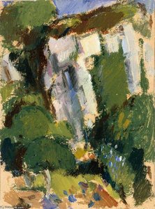 Trees And A Cliff — John Duncan Fergusson