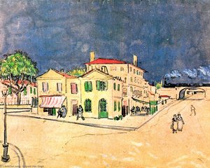 Vincent's House In Arles (the Yellow House) — Vincent Willem Van Gogh, Post-impressionism