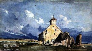 Hove Church, — John Varley I (the Older), Impressionism