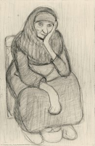 Seated Farmer — Paula Modersohn-becker