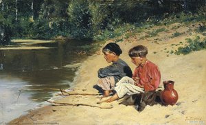 Fisherwomen — Vladimir Yegorovich Makovsky