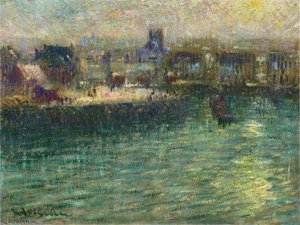 Port At Dieppe — Gustave Loiseau
