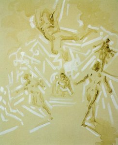Untitled (figures, Pieta, Catastrophic Signs), 1983 — Salvador Dalí