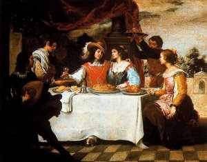 El Hijo Pródigo Hace Vida Disoluta — Bartolomé Esteban Murillo