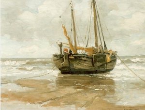 Bomschuit Op Het Strand — Gerhard Morgenstjerne Munthe