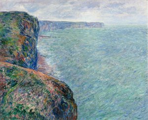 The Sea View Of Cliffs — Claude Monet, Impressionism