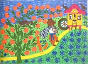 This Bear Wants To Have Some Flour Milled — Maria Primachenko, Naïve Art