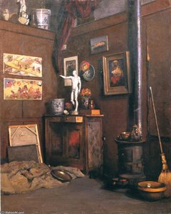Interior Of A Studio — Gustave Caillebotte