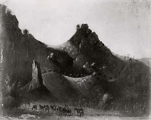 Passing An Obstruction Mouth Of Might Creek, (painting) — John Mix Stanley