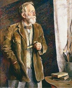 Old Man And The Pipe — Daniel Garber