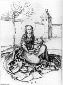Madonna and Child in the Couryard