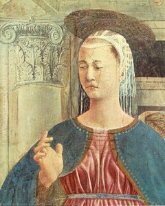 The Arezzo Cycle - Annunciation (detail) — Piero Della Francesca