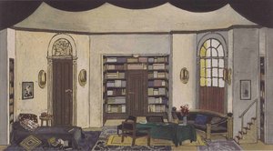 Stage Design For 'the Phantom' Of Hermann Bahr — Koloman Moser
