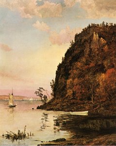 Under The Palisades, In October — Jasper Francis Cropsey