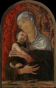 Madonna And Child With Seraphim And Cherubim — Andrea Mantegna, Early Renaissance
