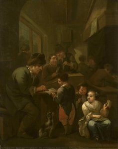 The Schoolmaster, Bernardus Van Schijndel, 1670 - 1709 — Bernardus Van Schijndel