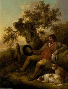 The Sportsman Resting — George Morland