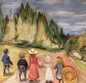Eventyrskogen, Omkring — Edvard Munch