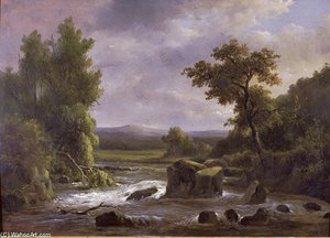 Paysage Avec Riviere