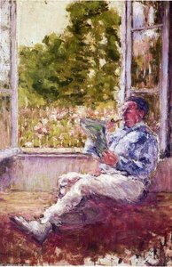 Man Seated By A Window — Marcel Duchamp, Post-impressionism