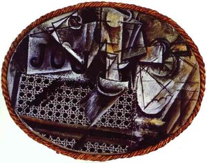 Still-life With Chair Caning — Pablo Picasso