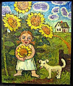 A Girl — David Davidovich Burliuk