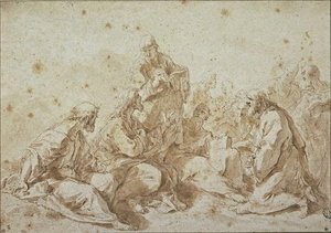 Jesus Instructing The Apostles — Sebastiano Ricci