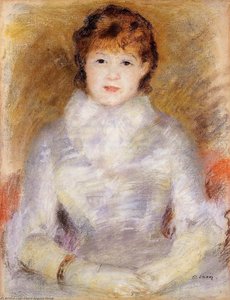 Portrait Of A Young Woman (ellen Andree) — Pierre-auguste Renoir, Impressionism