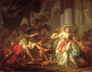 The Death Of Seneca — Jacques-louis David, Neoclassicism