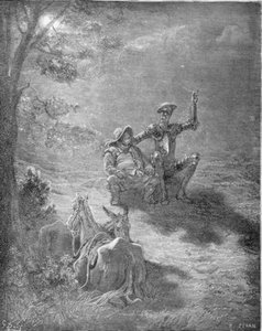 A Nocturnal Discourse — Paul Gustave Doré, Romantic Illustration