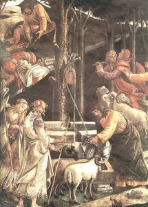 The Trials And Calling Of Moses (detail - ) — Sandro Botticelli