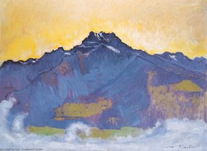 The Salève Seen From The Quai Du Mont-blanc — Ferdinand Hodler, Art Nouveau