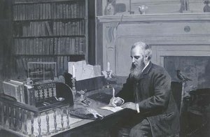 Lord Lilford In His Study — Archibald Thorburn