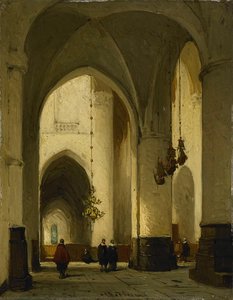 Interior of the Church of St Bavo in Haarlem, Johannes Bosboom, c. 1860 - c. 1891