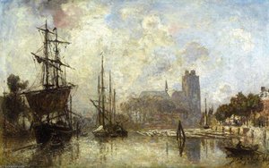 The Port Of Dordrecht — Johan Barthold Jongkind