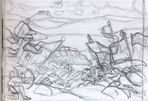 Fight Near Kerzhenets — Nicholas Roerich