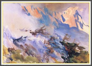 Mountain Fire — John Singer Sargent, Academic Realism