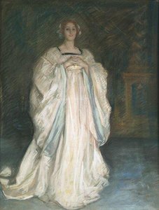 Woman In A White Dress — Edwin Austin Abbey