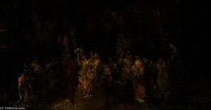 The Marriage Procession — Adolphe Joseph Thomas Monticelli