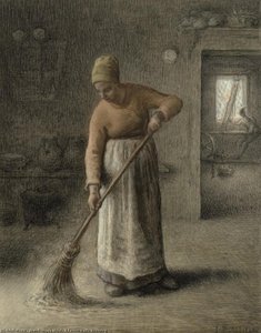 A Farmer's Wife Sweeping — Jean-françois Millet