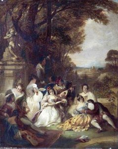 Scene From Callaco — Charles Robert Leslie