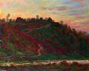 The Village Of La Roche-blond, Sunset — Claude Monet, Impressionism