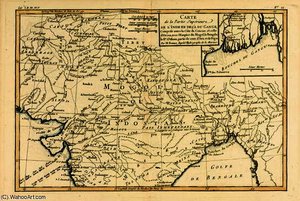 Northern India, from 'Atlas de Toutes les Parties Connues du Globe Terrestre' by Guillaume Raynal (1
